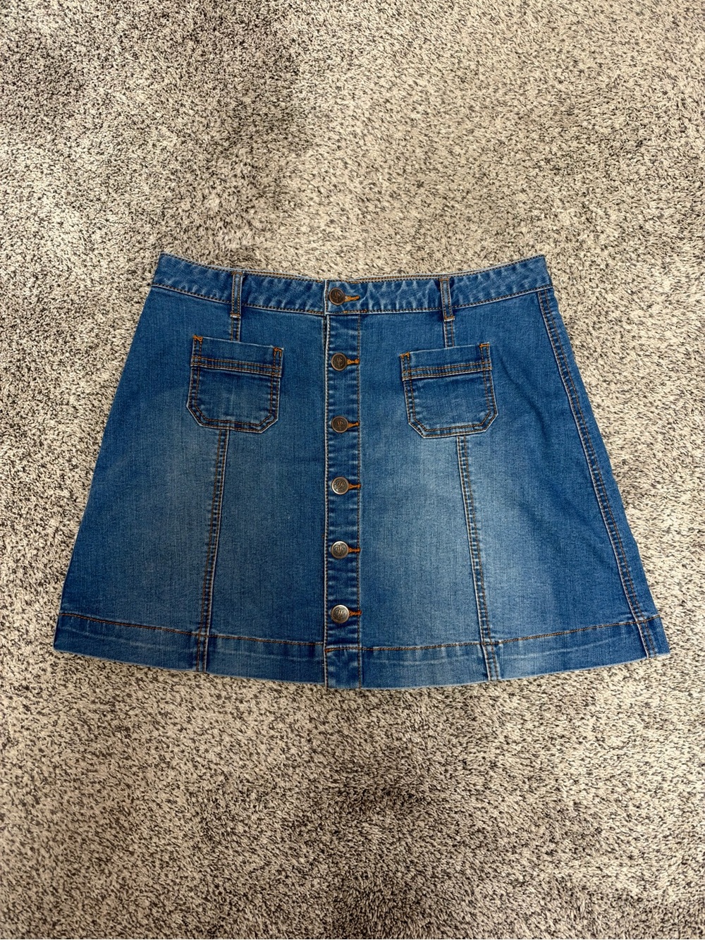 American Rag Denim Button Down Mini Skirt size 15